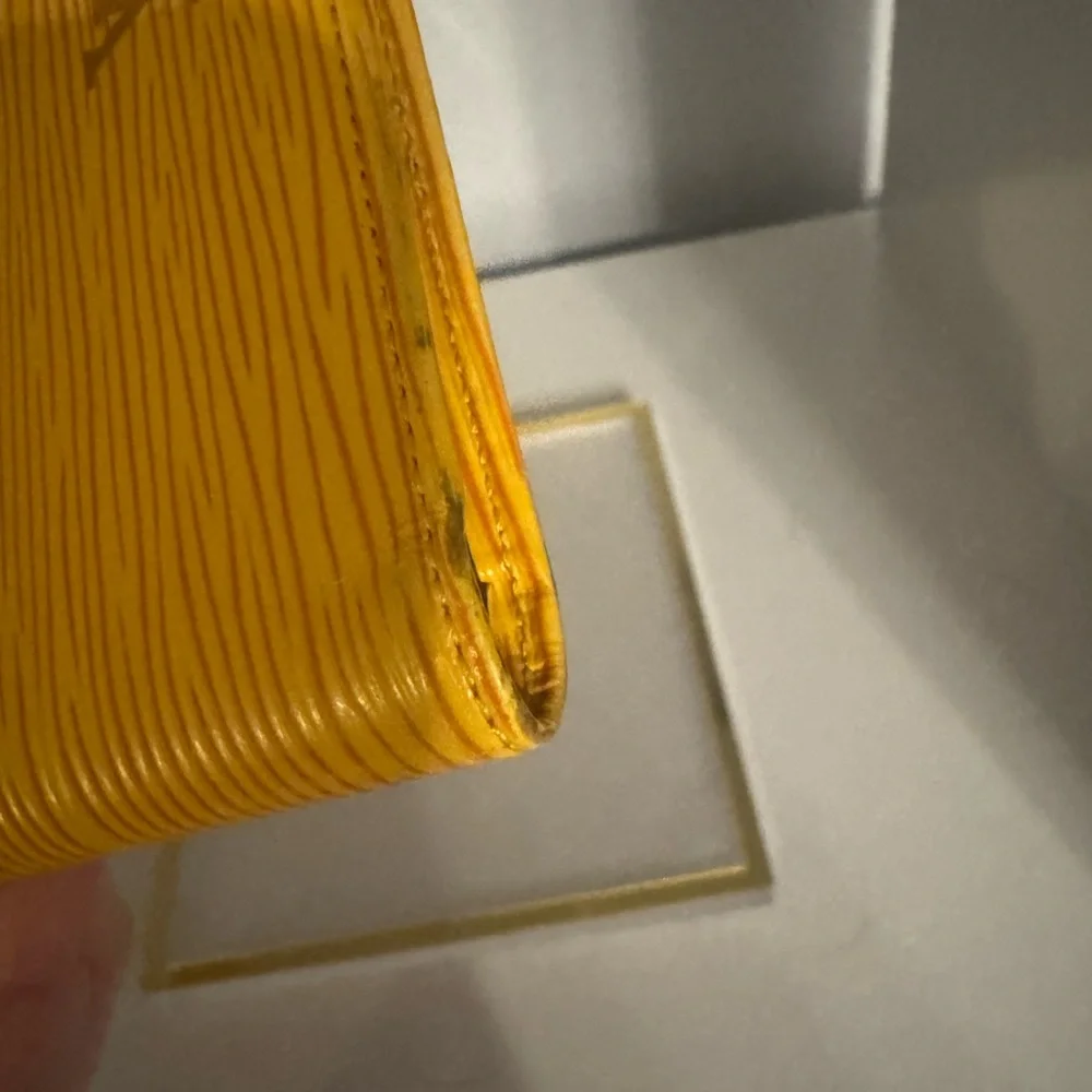 Louis Vuitton Yellow Epi Leather Travel Wallet
